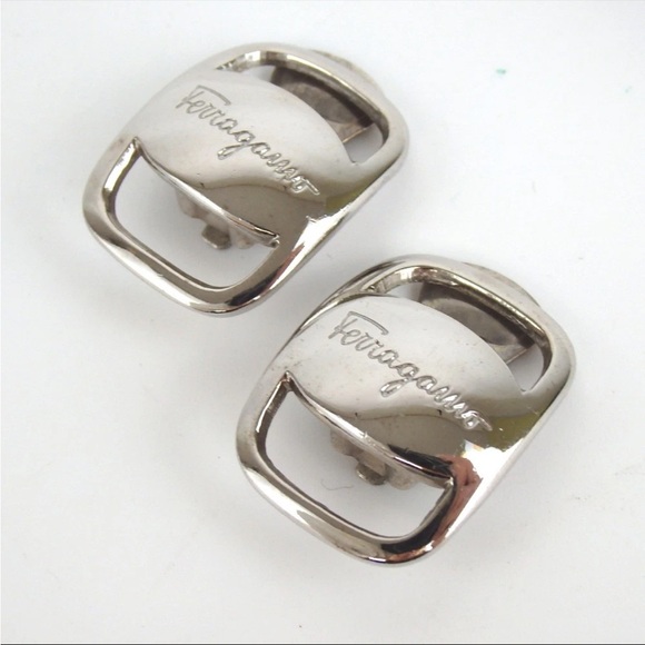 Salvatore Ferragamo Accessories - Ferragamo silver tone earrings